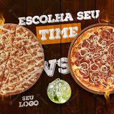 Escolha O Seu Time Qual Pizza Calabresa Ou Frango Social Media Psd Editavel Download Designi
