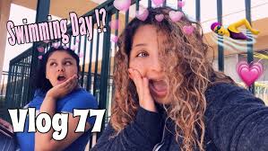 SWIMMING WITH MY AUNT THAT IS YOUNGER THAN ME