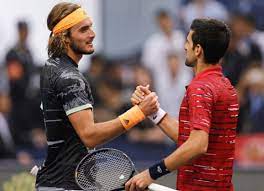 Murray, djokovic survive, tsitsipas out author matt trollope andy murray let slip a huge lead, and novak djokovic dropped the first set, but both former wimbledon champions refocused to win in four sets at the all england club on monday. Novak Djokovic Stefanos Tsitsipas Ist Einer Der Besten Spieler Der Welt