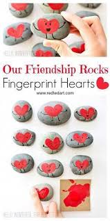 Friendship Rocks For Valentine S Red Ted Art Valentines For Kids Valentine S Day Crafts For Kids Valentine Crafts