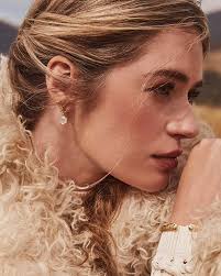 Kendra Scott Yellow Rose by Kendra Scott x Yellowstone™ Vintage Gold Dutton  Drop Earrings Ivory Mother-of-Pearl