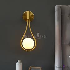 Outdoor wall lights outdoor hanging lights outdoor ceiling lights outdoor post lights outdoor accessories all outdoor lighting new outdoor collections our newest in outdoor lighting provides stylish welcome, enhanced functionality and safety for your home. 1 Light Spherical Sconce Lighting Mid Century Modern Frosted Glass Wall Lamp With Metal Frame Beautifulhalo Com