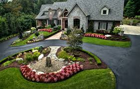Best Ideas Circular Driveway Landscaping Big Half Circle Driveway Landscape Ideas Sard Inf Driveway Landscaping Front Yard Landscaping Design Circle Driveway