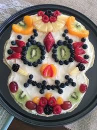 Day Of The Dead Fruit Pizza Fruit Pizza Sugar Cookie Recipe Fruit Pizza Bar Fruit Pizza