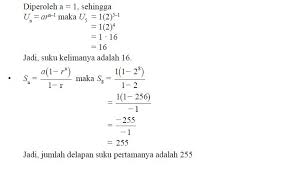 Pengertian dan rumus barisan geometri. Deret Geometri Pengertian Rumus Sifat Dan Contoh