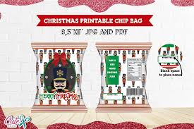 Download Christmas Nutcracker Chip Bag Printable Graphic By Cute Files Creative Fabrica PSD Mockup Templates
