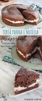 Torta Al Cioccolato Con Panna E Nutella Una Torta Morbida Golosa E Facilissima Perfetta Anche Come Torta Di Compleanno Per Bambini Ricette Dolci Dolci Torte