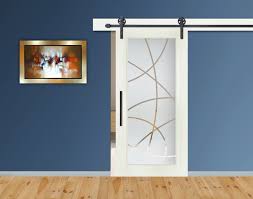 Frosted glass single pocket door. Modern Sliding Barn Door With Frosted Glass Insert Hardware Transitional Interior Doors By Glass Door Us Houzz