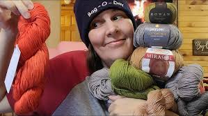 NEW JoAnn's Christmas Winter Yarn 🧶!! #yarnreview