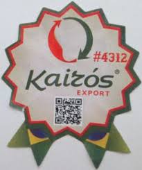 Kairos / kairoseu / 카이로스. Fruit Sticker Kairos Export Brazil Col Br Fr 00379