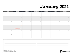 These.pdf files fit a standard 8 ½ x 11 sheet of paper. 3 Free Printable January 2021 Calendar Pdf Strength Essence