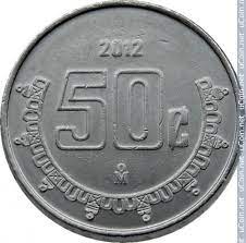 So your 100 peso would be equal to 1 new peso or about 12 cents in us currency. 50 Centavos 2009 2021 Mexico Coin Value Ucoin Net