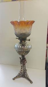 Rare Antique Oil Lamp Lamba Abajur