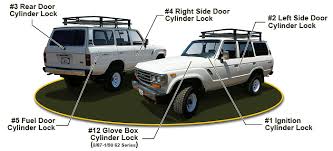 38 results for toyota landcruiser spare wheel cover. Land Cruiser 60 62 80 100 Series Lock Cylinders Keys