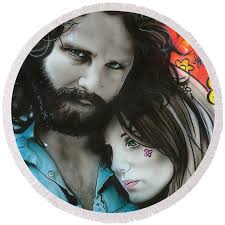 Mr Mojo Risin and Pam Throw Pillow by Christian Chapman Art