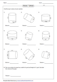 Cylinder Large Png 448 639 Volume Worksheets Volume Math Volume Of A Cylinder