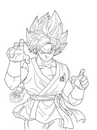 Bringing the characters to life with these pictures kids are sure to be enthralled. Songoku Super Saiyajin Blue Dragon Ball Z Kids Coloring Pages