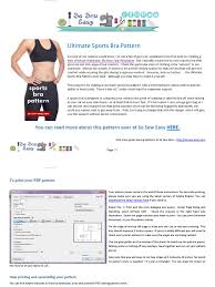 Follow along with a construction tutorial for our youtube exclusive 'little black bra' pdf sewing pattern! Ultimate Sports Bra Pattern Craftsy1 Pdf Sewing Bra