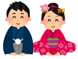 新年の挨拶をしている男女のイラスト | かわいいフリー素材集 いらすとや