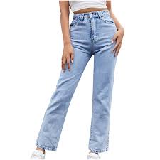 Timegard Wide Leg Jeans for Women Baggy High Waist Stretchy Denim Pants  Button Casual Trousers with Pockets - Walmart.ca
