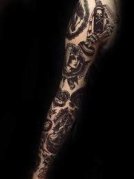 All Black Arm Sleeve Tattoo Top 59 Traditional Tattoo Sleeve Ideas 2020 Inspiration Guide Traditional Tattoo Sleeve Tattoo Sleeve Designs Traditional Tattoo