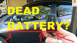 Second possibility to open your honda cr v hood with a dead battery. How To Unlock Your Car With A Smart Key When The Battery Is Dead Toyota Prius Youtube