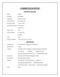 For me, the best way to do this for sections is to centre the section heading in middle of page with a. 2 Page Cv Template South Africa Resume Format Cv Template Cv Template Student Curriculum Template