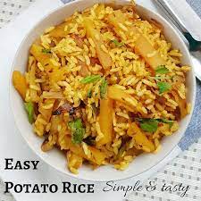 Easy Potato Rice Kids Lunch Box Recipes Learning To Cook Recipe Tiffin Recipe Indian Rice Recipes Recipes