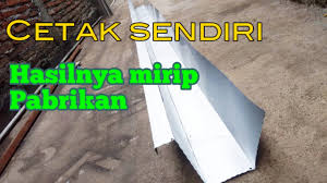 Wuwung dengan bahan galvalum atau bahan yang lainnya bisa digunakan untuk menutup kerpus. Cara Mudah Membuat Talang Seng Galvalum Youtube