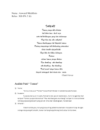 Bila kutatap engkau sangat senang hatiku rupamu cantik warnamu amat menarik. Doc Nama Anwarul Mukhlisin Kelas Xii Ipa 3 6 Anwarul Mukhlisin Academia Edu