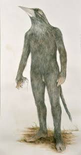 Bunyip An Australian Mythical Creature Envisaged Colour Pencil And Watercolour On Paper 160cm X 90cm Mich Mythical Creatures Creature Art Legends And Myths