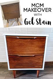 How To Gel Stain Laminate Furniture Yes You Can Gel Stain Furniture Laminate Furniture Staining Furniture