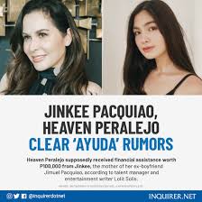 Catch the magical stories filled with valuable lessons in wansapanataym. Inquirer On Twitter Jinkee Pacquiao And Actress Heaven Peralejo Have Spoken Up After Getting Dragged Into Rumors Regarding Money Https T Co Ezkirlotif Https T Co G5ecg04ldq