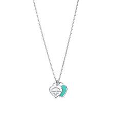 Return To Tiffany Mini Double Heart Tag Pendant In Silver With Tiffany Blue Enamel Finish Tiffany Co There are 11284 tiffany and co for sale on etsy, and they.