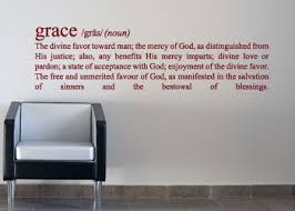 Grace Definition Inspirational Wall Decals Vinyl Wall New Creation In Christ