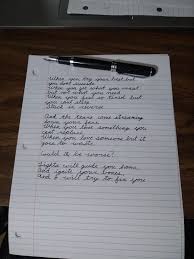 Knowing how to write a good song means finding a rough idea to build around. Writing Song Lyrics As A Practice Excercise For My Cursive Handwriting