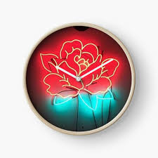 Red Aesthetic Clocks Redbubble Dental veneer icon set in flat and neon dental veneer icon in line style vector. redbubble