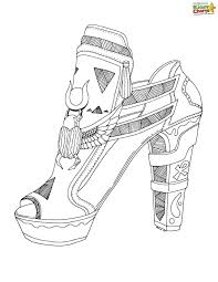 High Heel Shoe Coloring Pages For Adults And Kids Coloring Pages Black And White Drawing Coloring Pages Inspirational