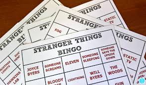 You're not quite ready for season 4! Printable Stranger Things Bingo Cards Mom On The Side