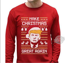 Let's make christmas great again! Official Santa Trump Make Christmas Great Again Shirt Hoodie Tank Top And Sweater
