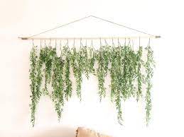 Need To Make This Easy 5 Min Boho Wall Hanging Greenery Wall Decor Wall Decor Bedroom Decor