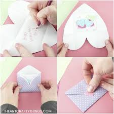 This will keep the letter from falling out of the envelope. How To Make A Heart Envelope I Heart Crafty Things