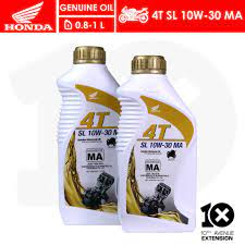 When i pulled it out of the box, and put oil in it. 10thx Honda Genuine Oil 4t Sl 10w30 Ma Gold For Motorcycle Shopee Philippines