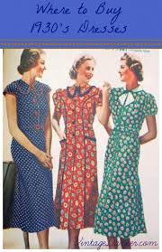 Where To Buy 1930s Dresses Clothing And Patterns 1930s Fashion Vintage 1930s Dress 30s Fashion