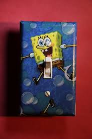 Spongebob Squarepants Light Switch Cover Kid Boy Child Room Decor Sponge Cartoon Light Switch Covers Kid Room Decor Kids Room