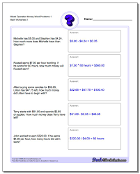 money word problems
