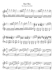Not angka piano, pianika, suling, recorder, marching band. Two Steps From Hell Star Sky Piano Solo Sheet Music For Piano Solo Musescore Com