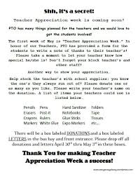 A simple letter would be fitting for them. How To Show Teacher Appreciation In A Big Way Easy Peasy Pleasy