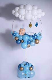 Pin By Mireille Abdelnour On Baby Boy Baby Girl Baby Shower Balloons Birthday Balloon Decorations Balloon Decorations Party
