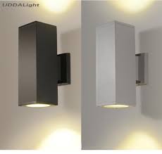 Wall Lamp Outdoor 10w Waterproof Up Down Outdoor Lighting Square Black Gray Garden 65 160mm Outdoor Lights Garden Led Lamp Led Outdoor Wall Lamps Aliexpress